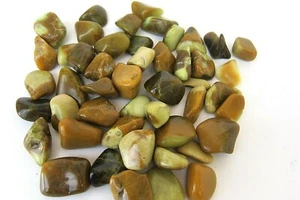 One Green Opal Tumbled Stone 20-30mm Reiki Healing Crystals Calming Stress Calm - Picture 1 of 5