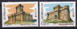 Azerbaijan 2017 CEPT Europa, Castles 2 MNH stamps - Picture 1 of 1