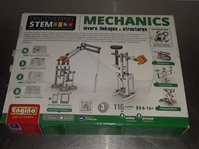Engino Discovering Stem MECHANICS Levers Linkages Structures Building Kit NEW - Image 1 of 4