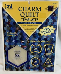 EZ Quilting Charm Quilt Classic Shapes Acrylic Quilting Templates by Pepper Cory - Picture 1 of 4