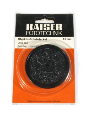 PRL) TAPPO LENTE OBIETTIVO OTTICA Ø 61 mm KAISER LENS CAP BOUCHON OBJECTIF Foto 1 de 3