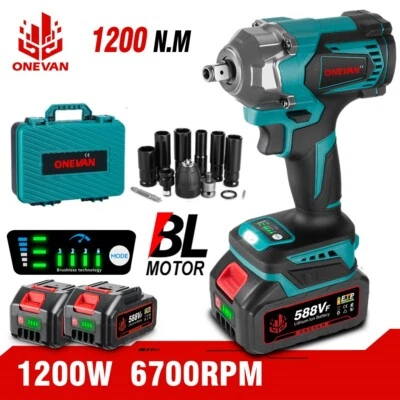  Für Makita 1200NM Akku Schlagschrauber Akkuschrauber 1/2" Schrauber Ratsche Set - Bild 1 von 4