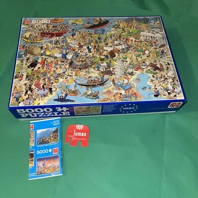 Jumbo Jan Van Haasteren 'United Europe' 5000 Piece Jigsaw Puzzle Sealed Bag - Image 1 of 4