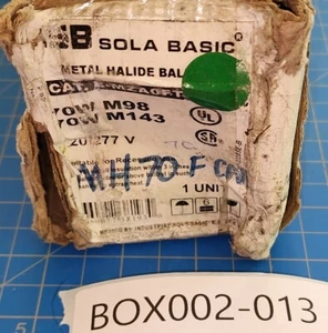 BOX002-013 ISB Sola Basic E-MZA0FT70F Metal Halide Ballast 120/277 v 250 vac 60h - Picture 1 of 6