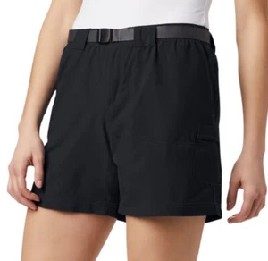 Columbia Sandy River Cargo Shorts Women’s Black 1X - 6” Inseam New With Tags - Picture 1 of 7