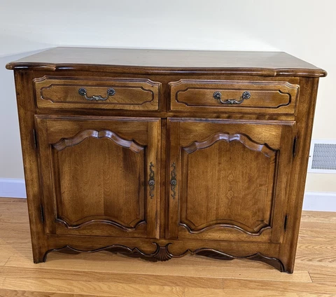 ETHAN ALLEN Country French Server Buffet Sideboard **NICE!!** Cover