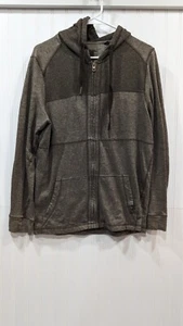 Prana Sudadera con Capucha Cremallera Completa Para Hombre Mediana Entrenamiento Yoga Activo Chaqueta Marrón - Imagen 1 de 3