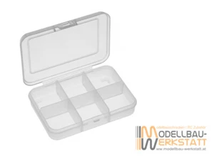 Kleinteilebox 6-Fächer (6) Sortimentsboxen Schraubenboxen Sortierbox Tackle Box - Foto 1 di 1