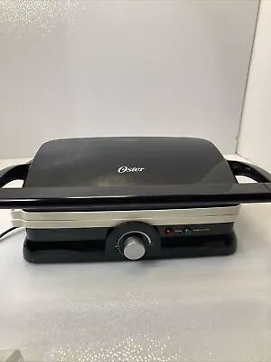 Oster Panini Maker Indoor Grill CKSTPM20W Easy To Clean Duraceramic Sandwich - Image 1 of 4