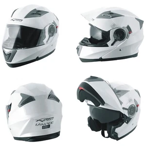 Motorcycle Flip Up Inner Sun Visor Jet Helmet Shield Apparel Modular white - Bild 1 von 12