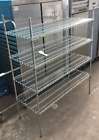 1.5m Chrome 4 Shelf Racking Shelving Unit Adjustable Storage