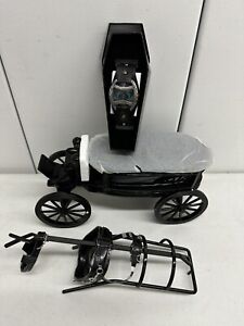 999 Happy Haunts Haunted Mansion Horseless Carriage and Watch 2004 LE 250