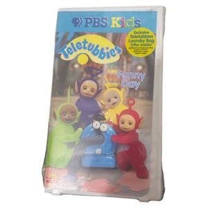 Teletubbies Funny Day VHS 1999 PBS Kids Clamshell Warner Bros New sealed - Picture 1 of 6