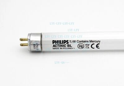 Philips TL 6W ACTINIC BL UVA G4 T5 Lamp Tube 365nm Photocuring light - Image 1 of 3