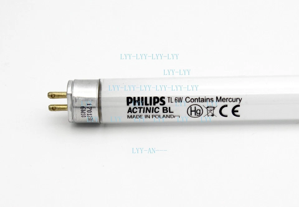 Philips TL 6W ACTINIC BL UVA G4 T5 Lamp Tube 365nm Photocuring light - Image 1 of 3