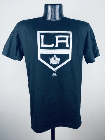 Men's Majestic Black Los Angeles Kings Prepared Play Cotton Shirt NWT 2XL Cover
