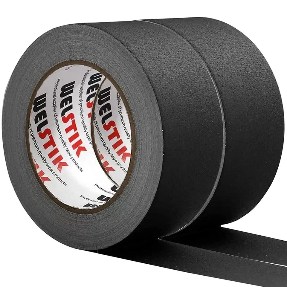 2 Pack Gaffers Tape - 2” W X 33 Yards per Roll (180 Ft) - Cloth Matte Black