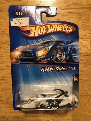 Hot Wheels 2005 Rebel Rides 3/5 W-OOZIE #078 White - Image 1 of 4