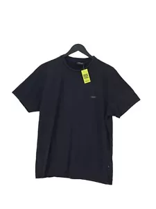 POLICE Men's T-Shirt L Blue 100% Cotton Basic - Picture 1 of 6