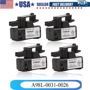 4Pack A98L-0031-0026/A98L-0031-0026/A02B-0309-K102 for FANUC PLC Battery - Picture 1 of 9