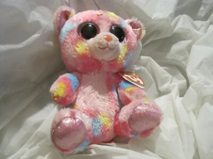Franky (Bear) TYSilk TY Beanie Boo's Collection 6"~Pink~LBDCX - Picture 1 of 4