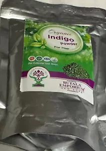 ORGANIC INDIGO Powder FOR HAIR 100% NATURAL HAIR COLOR 200 GM ( 7 OZ - Picture 1 of 2