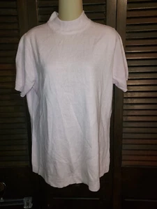 Damenpullover Susan Graver hellrosa Stehkragen Reißverschluss hinten neu ohne Etikett Größe M - Bild 1 von 2