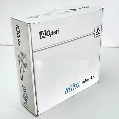 AOpen i965GMT-LA vintage motherboard socket P 478MN mini-ITX mobile on desktop - Immagine 1 di 4