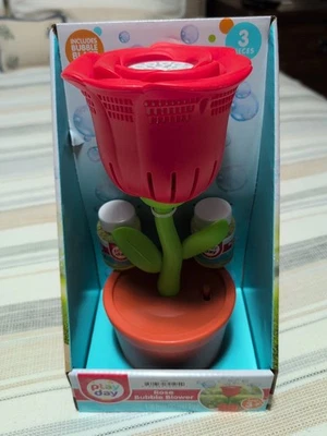 Play Day Bubble Flowers Rose Bubble Blowing Toy, Children Ages 3+ New! - Image 1 of 4