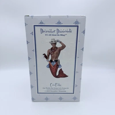 Rare December Diamonds Cow Poke Merman Ornament 2018 New in Box - Retired - Image 1 of 2