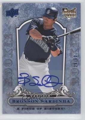2008 Upper Deck A Piece of History Rookie Blue /50 Bronson Sardinha #141 Auto - Image 1 of 2