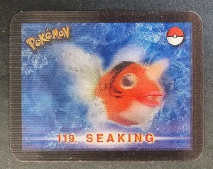 2000 Pokemon Stadium Action 3D Card No. 31-Seaking Card - Picture 1 of 2