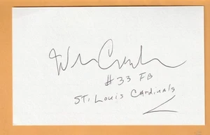 Tarjeta de Billete Willis Crenshaw Cardenales de San Luis AUTO Firmada 3x5 Estado de Kansas - Imagen 1 de 2