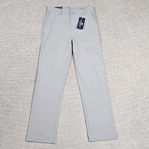 Vineyard Vines Breaker Pants Boys 14 Gray Performance Straight Leg NEW - Picture 1 of 14