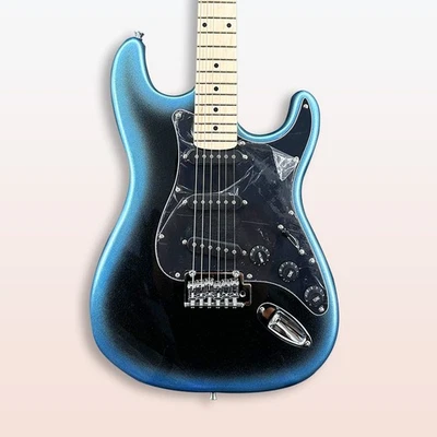 US Warehouse ST Gradient Blue Electric Guitar with HH Pickup and White Fretboard - Image 1 of 4