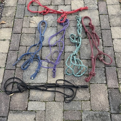 Caja Surtida Lote De Soportes Cuerda Caballo 6 Usados Varios Colores Y Diseños Foto 1 de 4