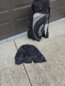 BORSA DA GOLF CART NERA CALLAWAY 9,5 MULTITASCHE 6 VIE DIVISA con CINTURINO E COPERCHIO - Foto 1 di 9