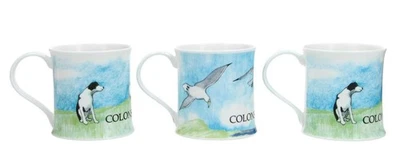DUNOON COLONSAY MUGS x 3 - Jean McAllister - Fine Bone China - Image 1 of 4