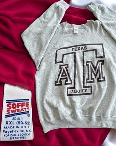 Sudadera De Colección Texas A&M Fútbol Hombres 2XL EE. UU. Gris Pullover Cuello Redondo RN 49068 - Imagen 1 de 11