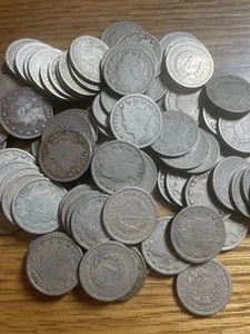 Moneda de 5 centavos de níquel Liberty V, fechas aleatorias 1900-1912, CA G/VG sin chatarra envío gratuito - Imagen 1 de 1
