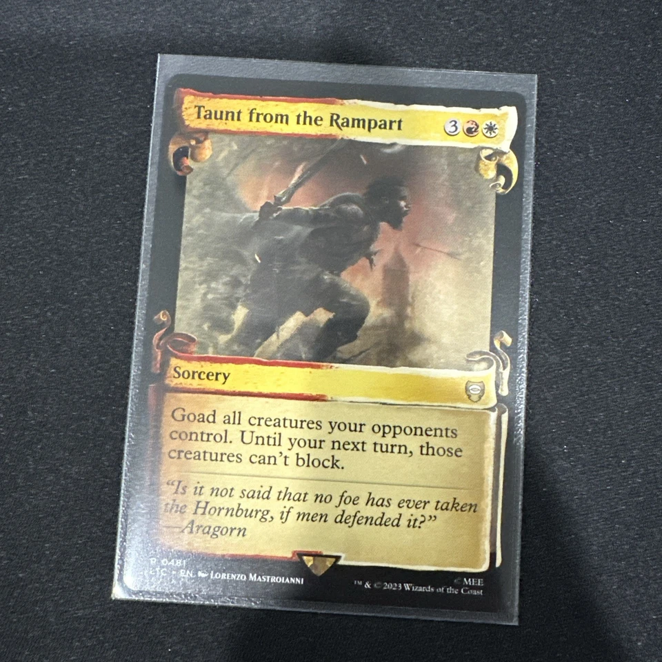 Taunt from the Rampart 0481 Non-Foil NM Pack Fresh Showcase Scrolls - Image 1 of 1