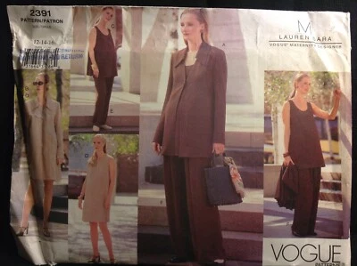 Pattern Vogue 2391, maternity wear, suit, business wear. 12-16 - Image 1 of 3