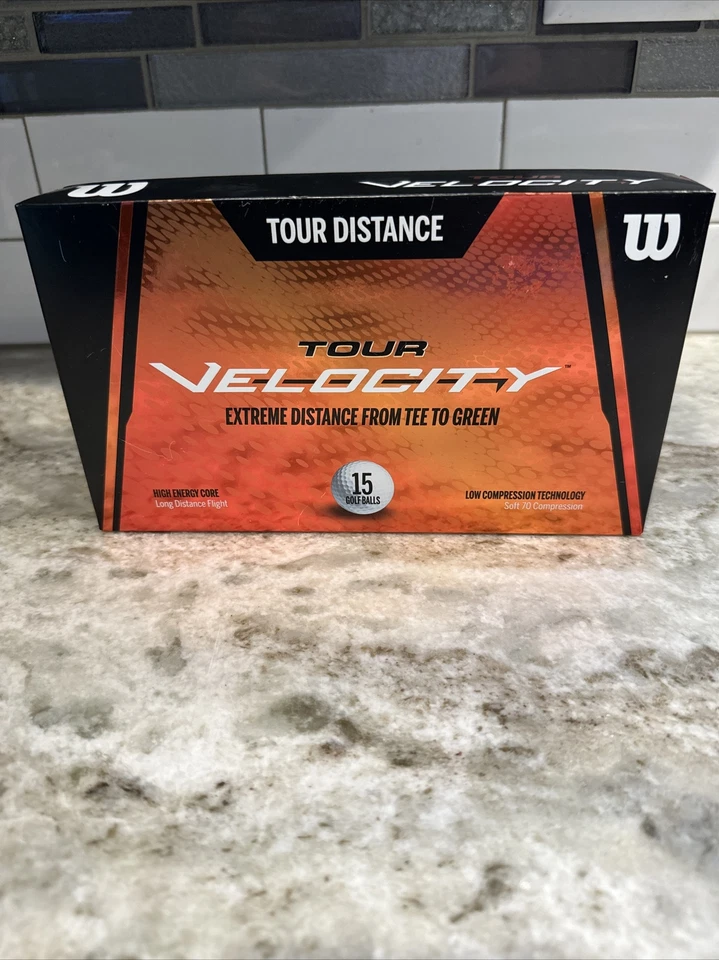 🎉Wilson Tour Velocity Distance Golf Balls, 15-Ball Pack🎉 - Image 1 of 1