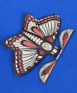 Juguete Mariposa Cuerda Banda Goma Años 30 ~ Limpio, Estado de Funcionamiento, Sin Rasgaduras - Imagen 1 de 12