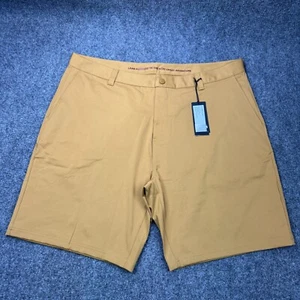 NEW Rhone Shorts Mens 40 Gold 9 Inch Commuter Flex Knit Performance Gusset - Picture 1 of 21