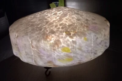 Antique Art Deco Purple Green  Light Shade Flycatcher - Image 1 of 4