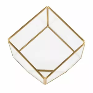 Brass Cube Terrarium - Picture 1 of 2