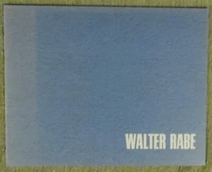 Walter Rabe , Heft von 1966 , signiert , TOP - Imagen 1 de 12