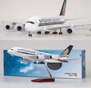 1/160 50.5cm Singapore Airlines Airbus A380 Plane Model - Picture 1 of 12