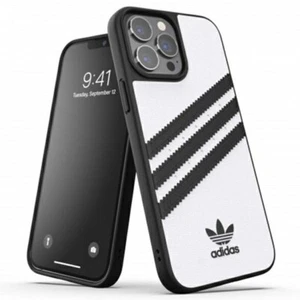 Adidas White Stripe Logo Plastic Phone Case Hard Cover iPhone 13 Pro Max 47143 - Picture 1 of 9